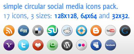 preview blogperfume  Social Media Icons Pack in 3 Sizes for Download