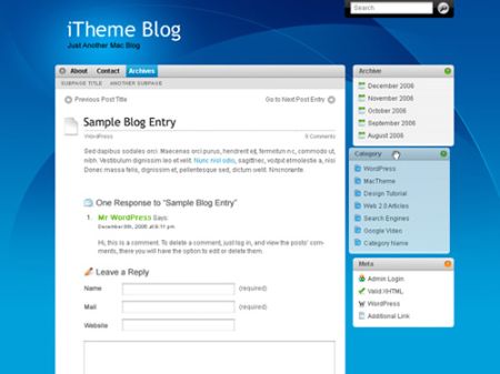 itheme Best Apple Inspired Free WordPress Themes 