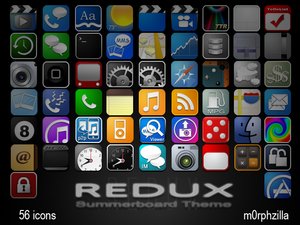 redux summerboard theme by m0rphzilla 15 Free iPhone Icon set