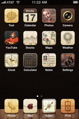 renaissance 15 Free iPhone Icon set