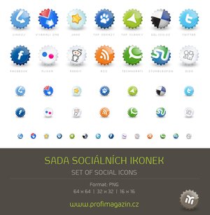 set of social icons by tydlinka Free awesome social network icon in one place