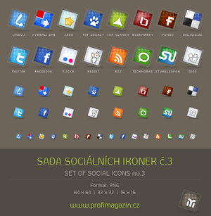 set of social icons no 2 by tydlinka Free awesome social network icon in one place