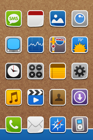 stickeriphone 15 Free iPhone Icon set