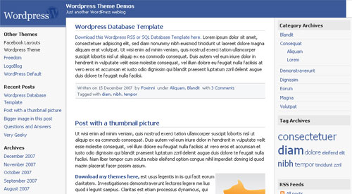 facebook Social media inspired WordPress themes