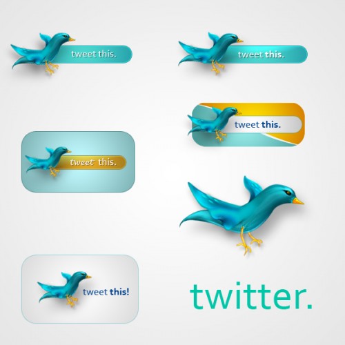 Twitter Icons  PSD by JuliusX 500x500 The best free awesome twitter icon sets in one places, huge lists.
