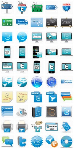 previews 250x500 The best free awesome twitter icon sets in one places, huge lists.