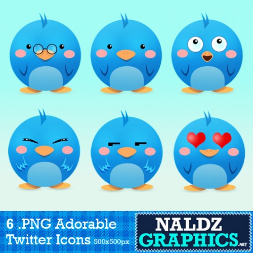 twittericon 500x500 The best free awesome twitter icon sets in one places, huge lists.