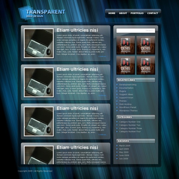 transparent website 600x600 9 Best Web Design mockup tutorials on september