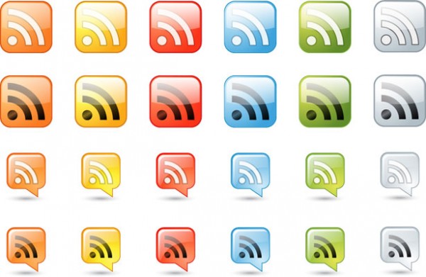 free rss icon 600x391 Supra   200 free and exclusive RSS icons by webdesignerdepot