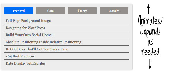 organic-tabs organic tabs How to create smoothly organics tabs