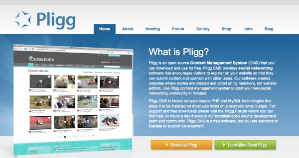 pligg pligg 600x318 5 CMS ready for creating social networking site