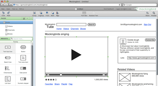 mockingbird Mockingbird   Wireframing on the fly