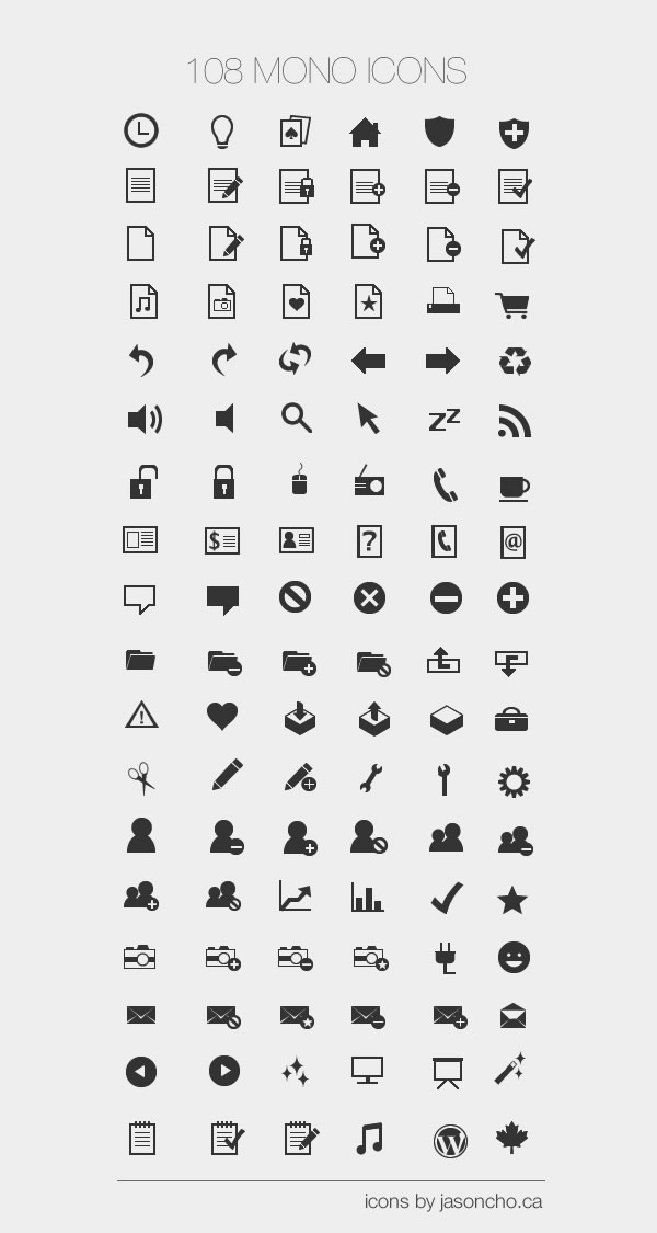 monoicons 108  mono Icons for free