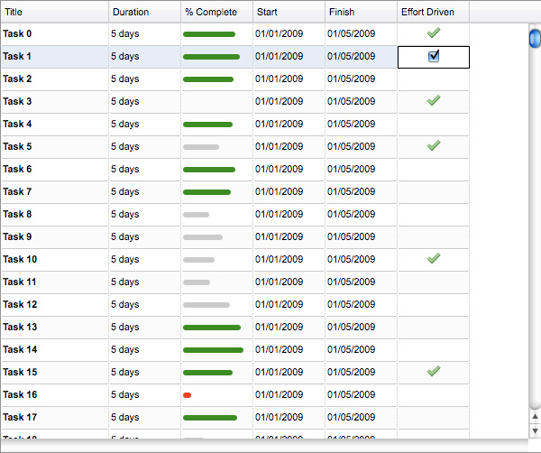 slickgrid SlickGrid   fast rendering JavaScript grid/spreadsheet component