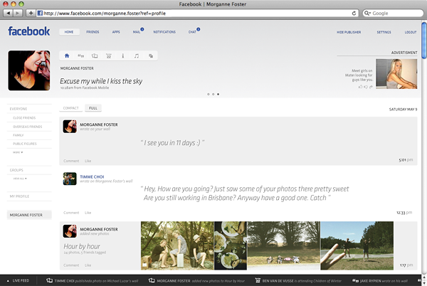 facebook4 12 FACEBOOK FACELIFT Beautiful Facebook Concept Design