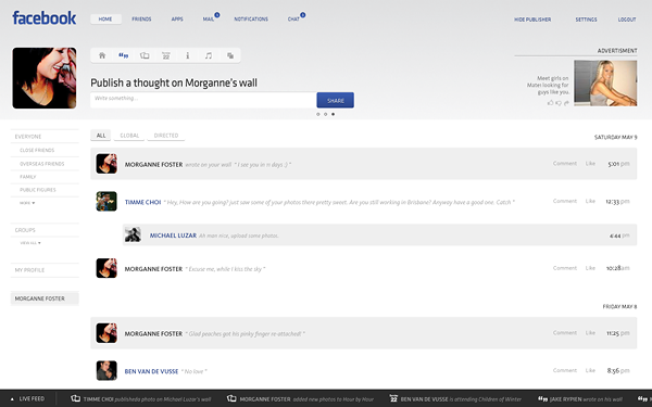 5 13 FACEBOOK FACELIFT Beautiful Facebook Concept Design