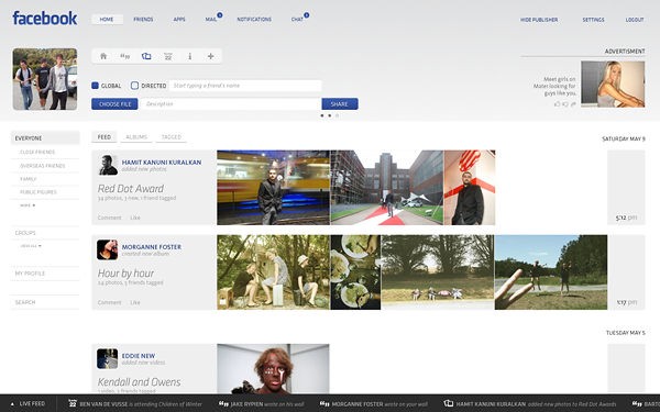 5 5 FACEBOOK FACELIFT Beautiful Facebook Concept Design