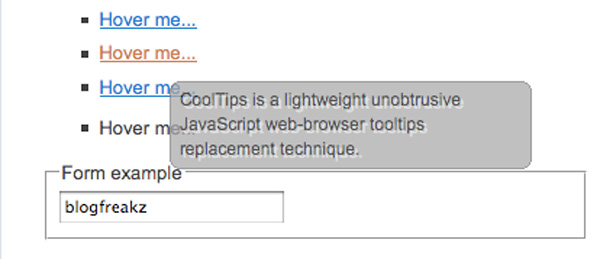 cooltips CoolTips   lightweight  JavaScript tooltips
