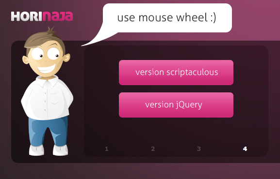 horinaja Horinaja   scriptaculous/prototype or jQuery slide show