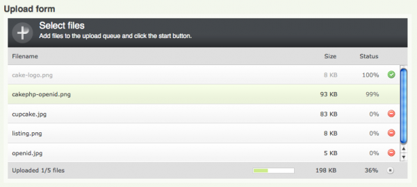 plupload 600x270 Plupload   simple  multiple files uploader