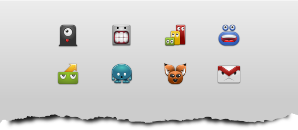 set monstericons Free Android 2.x Monster Icons