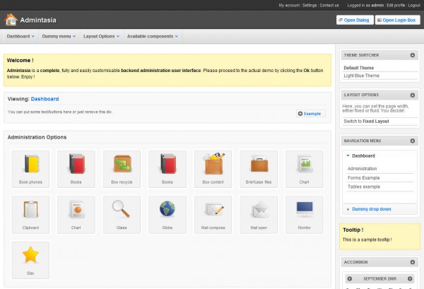 admintasia admintasia 600x409 25 Premium Admin Template on Themeforest