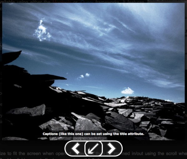 picbox 600x508 Picbox   Lightweight Javascript Image Viewer 