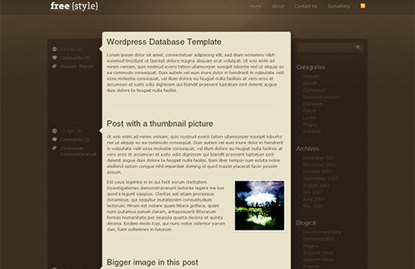 FreeStyle FreeStyle 15 High Quality Free PSD Wordpress Theme