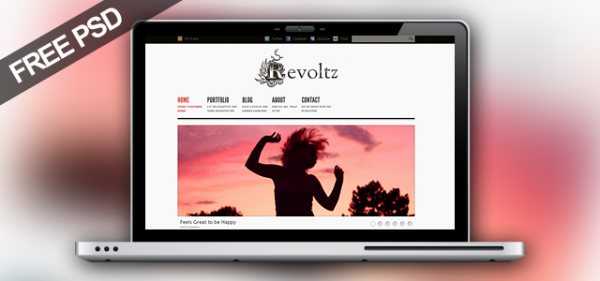 revoltzpromo revoltzpromo1 600x281 15 High Quality Free PSD Wordpress Theme