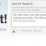 Like it? Tweet it! - Tweeting Widget for Visitors to Your Blog 