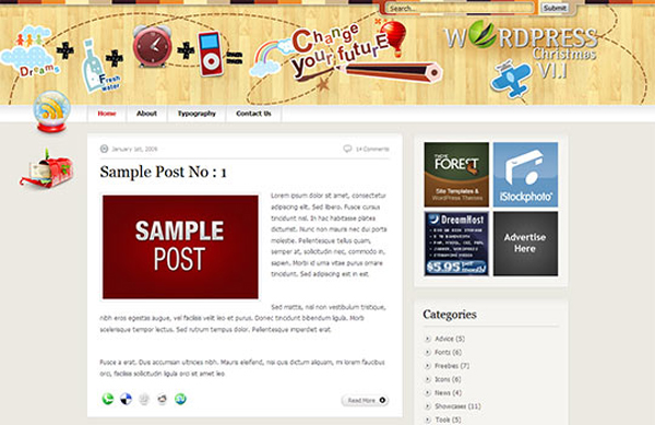 wordpress-christmas wordpress christmas1 15 High Quality Free PSD Wordpress Theme