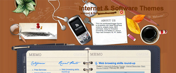 15 desk A Collection of 25 Super High Quality WordPress Themes