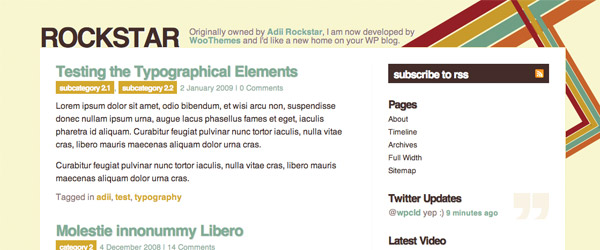 19 rockstar A Collection of 25 Super High Quality WordPress Themes