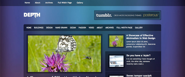 2 depth A Collection of 25 Super High Quality WordPress Themes
