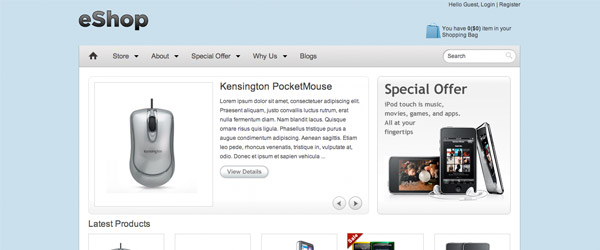 3 eshop A Collection of 25 Super High Quality WordPress Themes