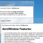 AeroWindow - Windows Aero Style jQuery Plugin