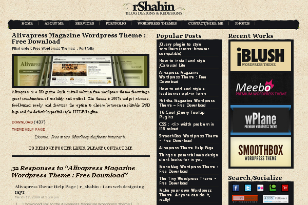 ALiVa 108 Free High Quality Wordpress Themes