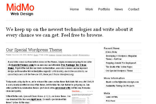Clean Home 108 Free High Quality Wordpress Themes