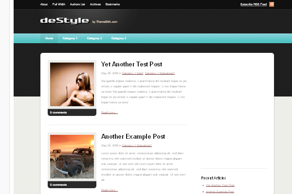 Destyle 108 Free High Quality Wordpress Themes