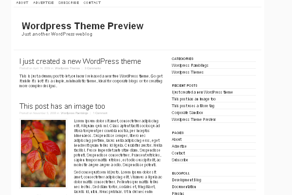 Empty Canvas 108 Free High Quality Wordpress Themes
