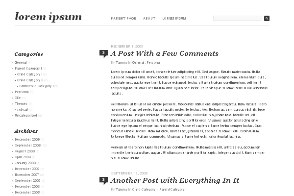 Fifty Fifth Street 108 Free High Quality Wordpress Themes