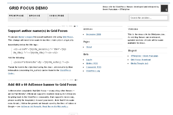 Grid Focus 108 Free High Quality Wordpress Themes