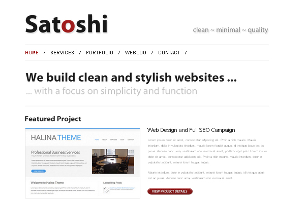 Satoshi 108 Free High Quality Wordpress Themes