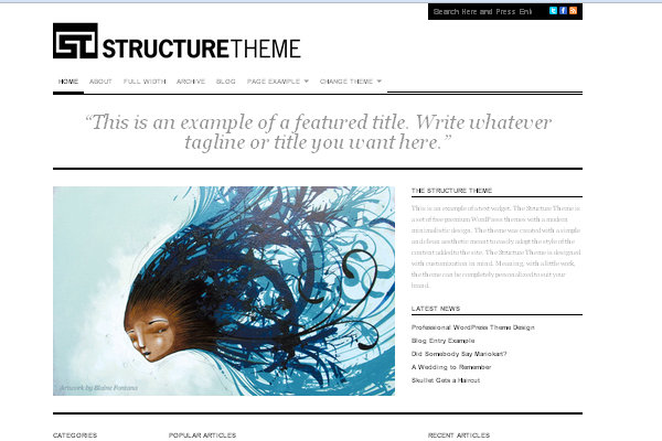 Structure 108 Free High Quality Wordpress Themes