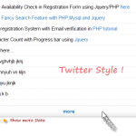 Facebook and Twitter Style Pagination with jQuery