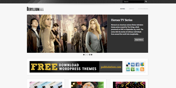Berylliumous Berylliumous 20 Excellent Free Wordpress 3.0 Themes