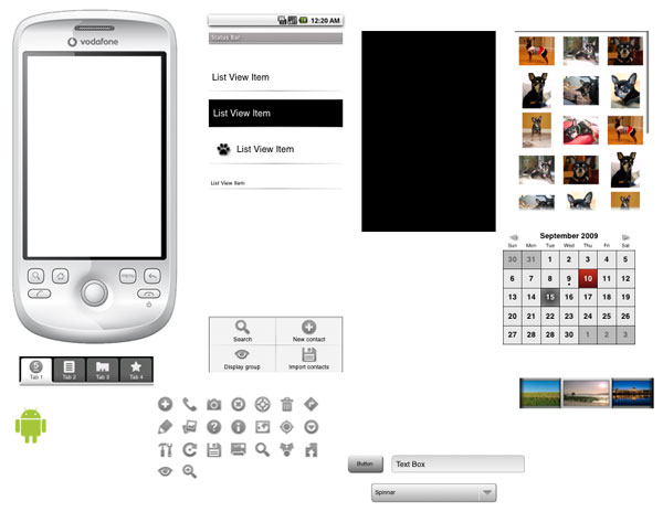 android omnigrafle Ultimate Resources for Android Developers (Android GUI kits, Icons and fonts) 