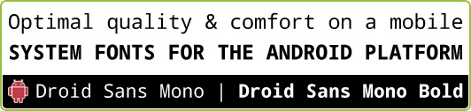 droid mono Ultimate Resources for Android Developers (Android GUI kits, Icons and fonts) 