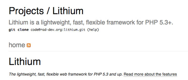 lithium Lithium   Lightweight, Fast, Flexible Framework for PHP 5.3+