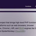 php.js Brings high-level PHP Functions to JavaScript